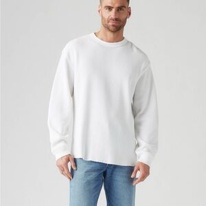 Aerie Men's Classic White Crewneck Sweater A0412